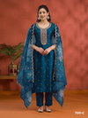 Sitarah 709 Vichitra Silk With Heavy Embroidery Stitch Work Dress Material Wholesalers In Delhi